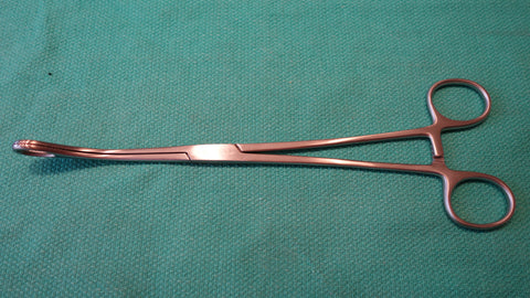 Foerster Sponge Forceps 9-1/2 " Serrated Curved