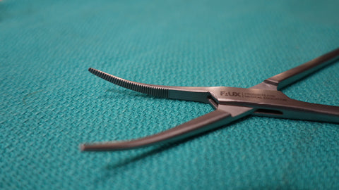 Schnidt Tonsil Forceps 7-1/2" Half Curved