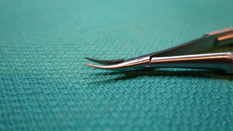 Micro Castroviejo Needle Holder Curved with Lock