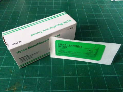 Nylon 4-0 Suture - 3/8 Reverse Cutting